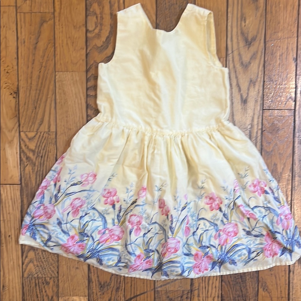 Yellow Floral Kids Dress